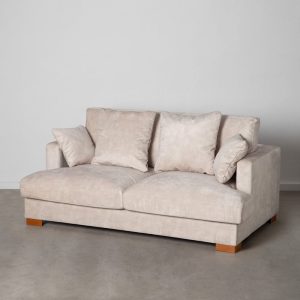 Sofá 2 Plazas Beige Tejido Salón 190 X 120 X 91 Cm Sofá 2 Plazas Beige Tejido Salón 190 X 120 X 91 Cm