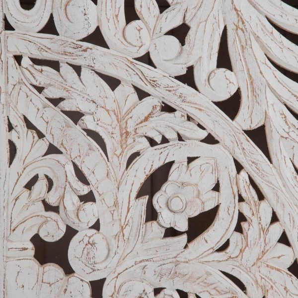 Armario blanco rozado madera de mango 121 x 45 x 203 cm