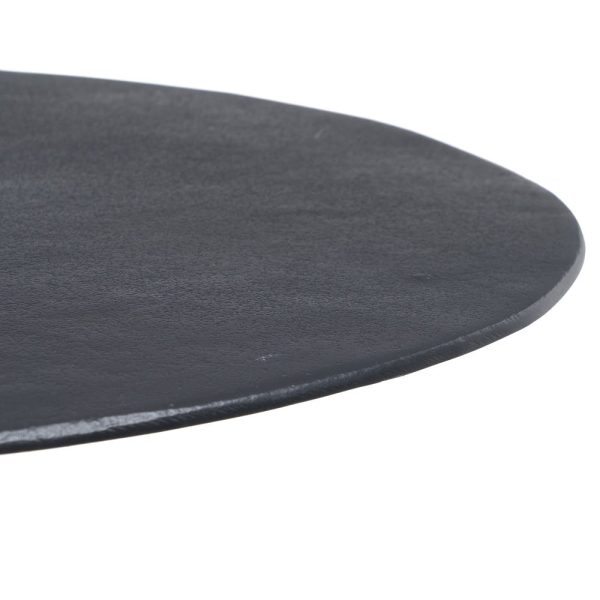 Mesa auxiliar negro aluminio salón 50 x 50 x 65 cm