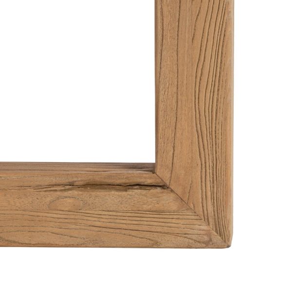 Mesa comedor natural madera de olmo 150 x 150 x 76 cm