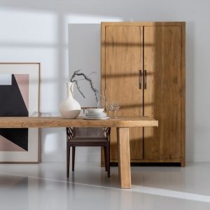 Mesa centro natural madera salón 80 x 80 x 38 cm - Muebles Orencio