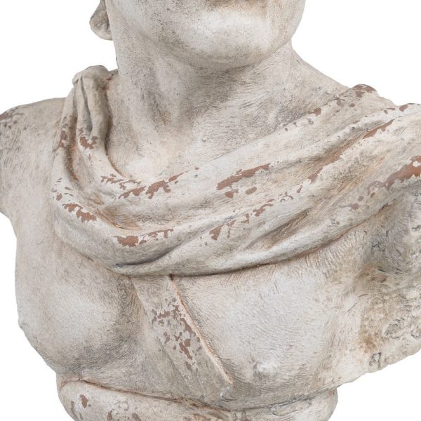 Busto romano resina decoración 50 x 32 x 78 cm