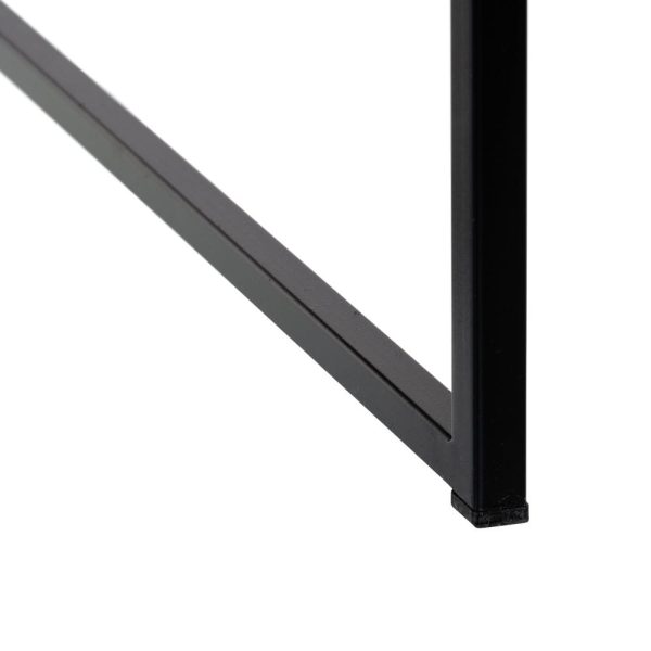 Sillón negro tejido-metal salón 65 x 85 x 73 cm