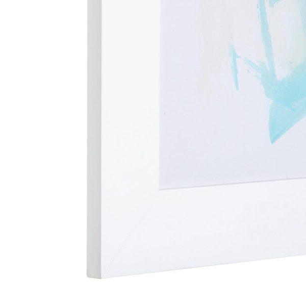 Cuadro abstracto turquesa lienzo 113 x 2,80 x 113 cm