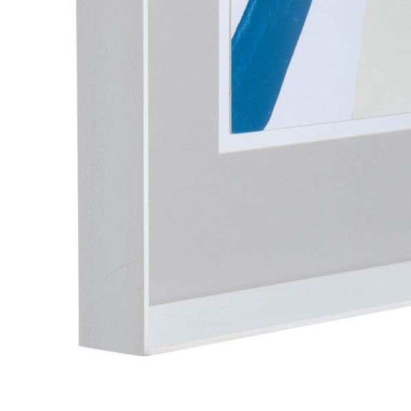 Cuadro abstracto blanco-gris lienzo 82,50 x 6 x 103,50 cm