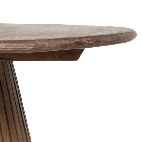 Mesa comedor natural madera de mango 100 x 100 x 76 cm
