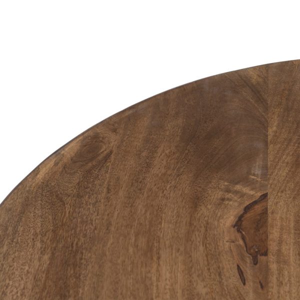 Mesa comedor natural madera de mango 100 x 100 x 76 cm