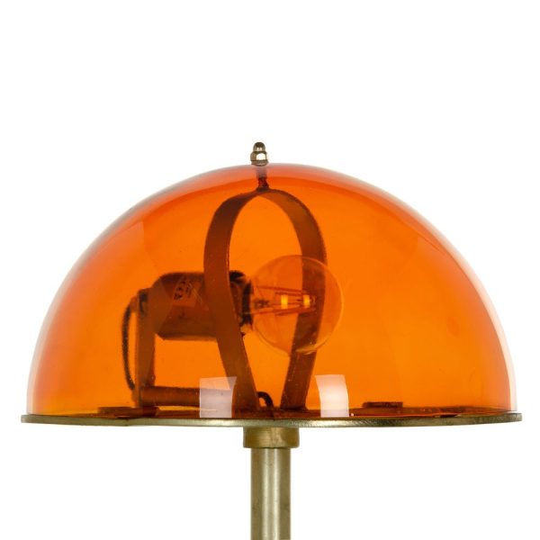 Lámpara mesa oro-champán metal / cristal 31 x 31 x 65 cm