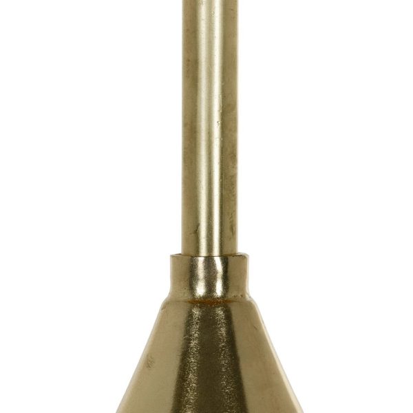 Lámpara mesa oro-champán metal / cristal 31 x 31 x 65 cm
