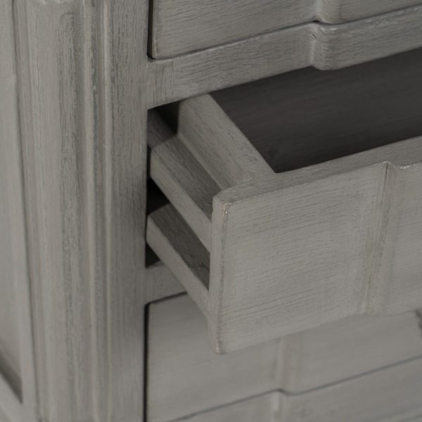 Mesita gris dm-madera dormitorio 50 x 47 x 57,50 cm