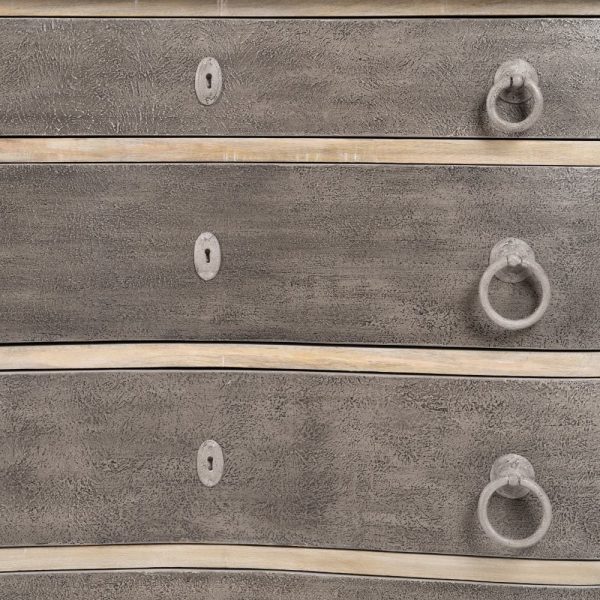 Cómoda gris dm-madera dormitorio 100 x 40 x 90 cm