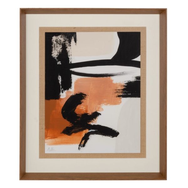 Cuadro pintura abstracto 4/m madera 50 x 60 cm