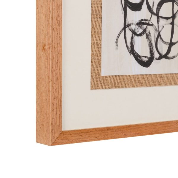 Cuadro pintura abstracto 4/m madera 35 x 40 cm