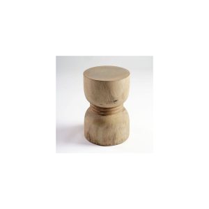 Mesa auxiliar de madera de teca.