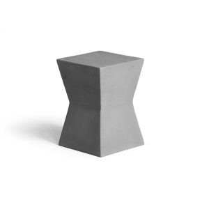 Taburete de exterior en color gris. Taburete de exterior en color gris.