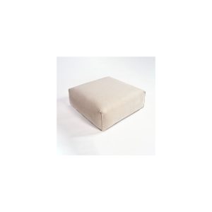 Puf tapizado beige piedra VICTORIA Puf tapizado beige piedra VICTORIA