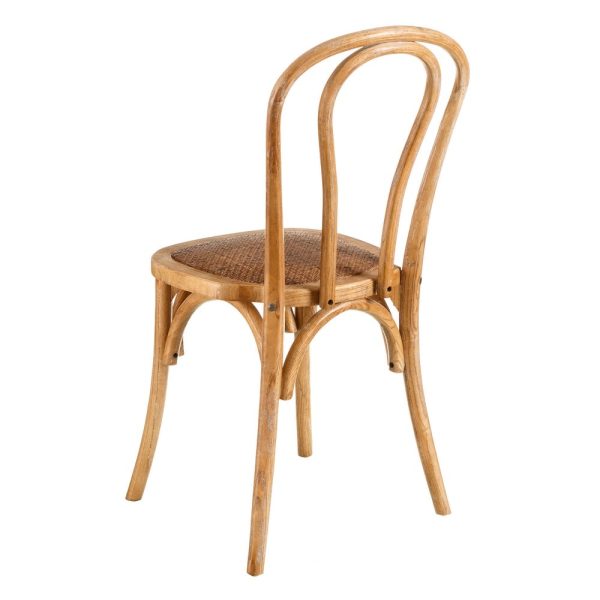 Silla natural madera de olmo 42 x 41 x 89 cm
