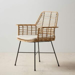 Silla Natural-Negro 65 X 55 X 86 Cm Silla Natural-Negro 65 X 55 X 86 Cm