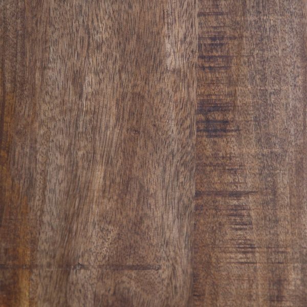 Vitrina negro-natural madera de mango 120 x 40 x 194 cm