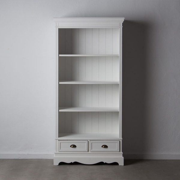 Librería blanco madera salón 90 x 38 x 184,50 cm