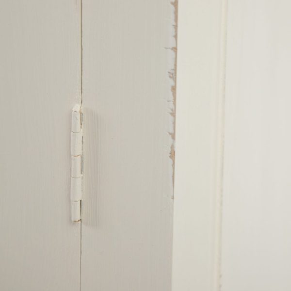 Vitrina blanco roto madera mindi salón 70 x 40 x 190 cm