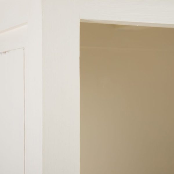 Vitrina blanco roto madera mindi salón 70 x 40 x 190 cm