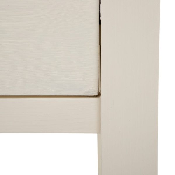 Consola blanco roto madera mindi salón 136 x 40 x 90 cm