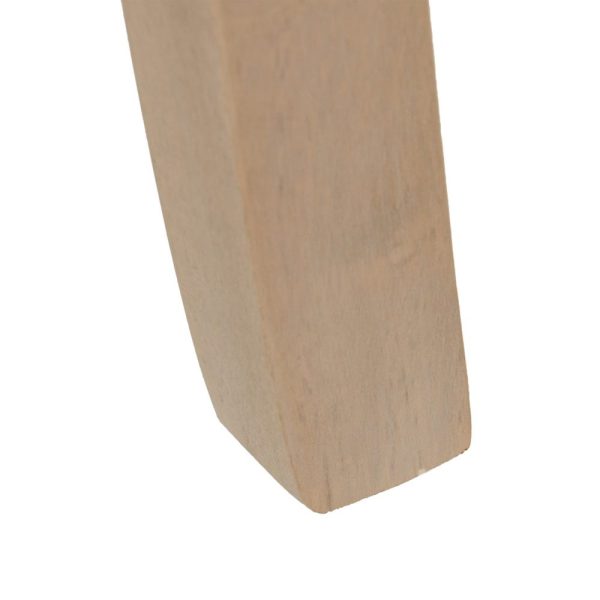 Silla capitone marrón tejido-madera 47 x 52 x 92 cm