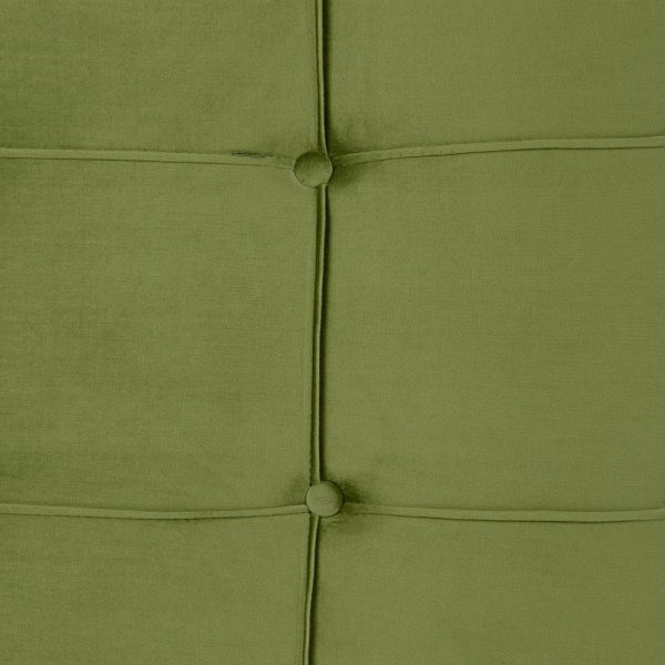 Cabecero verde tejido dormitorio 160 x 7 x 64 cm