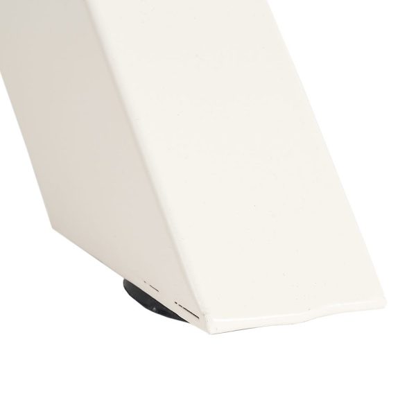 Mesa comedor natural-blanco dm-metal 120 x 120 x 76 cm