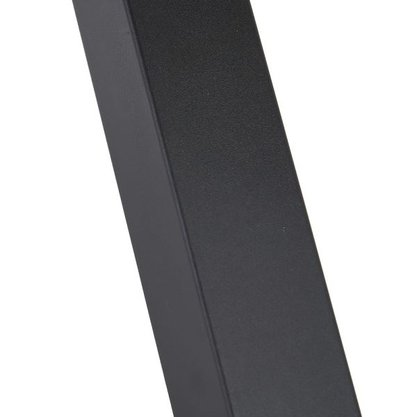 Mesa comedor marrón-negro dm-metal 180 x 90 x 76 cm