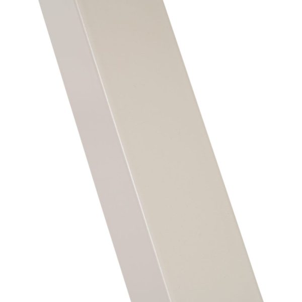 Mesa comedor natural-blanco dm-metal 160 x 90 x 76 cm