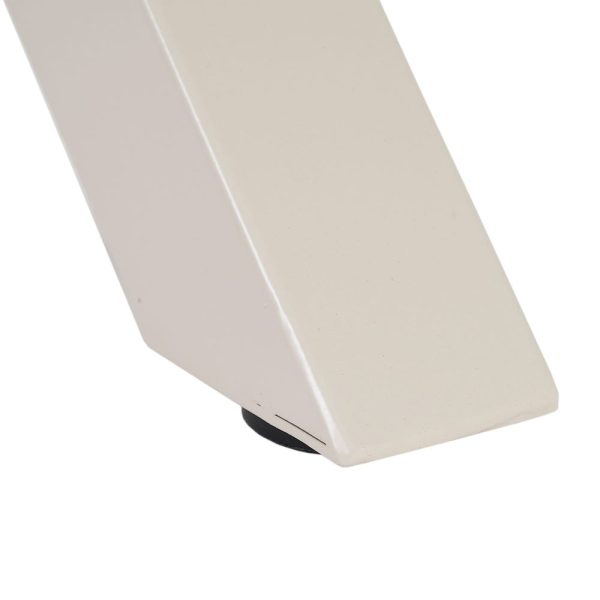 Mesa comedor natural-blanco dm-metal 160 x 90 x 76 cm