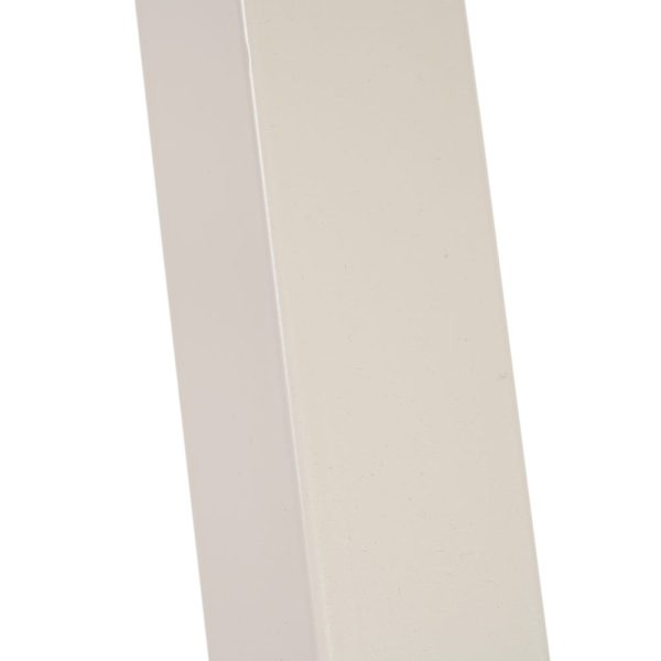 Mesa comedor natural-blanco dm-metal 180 x 90 x 76 cm