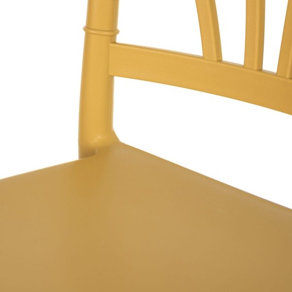 Silla amarillo polipropileno 44,50 x 52,50 x 90 cm