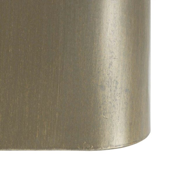 Mesita oro-negro metal / cristal salón 40 x 40 x 45 cm