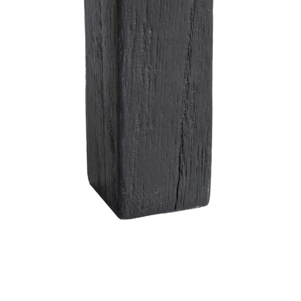 Armario negro madera mindi salón 100 x 40 x 165 cm