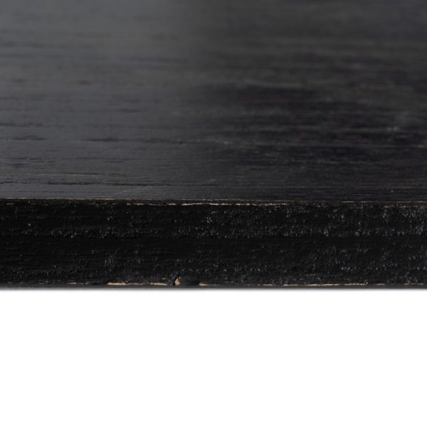 Mesa comedor negro madera / metal salón 200 x 100 x 78 cm