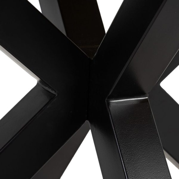 Mesa comedor natural-negro 160 x 90 x 76 cm