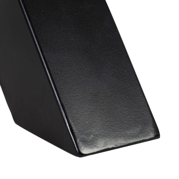 Mesa comedor natural-negro 160 x 90 x 76 cm
