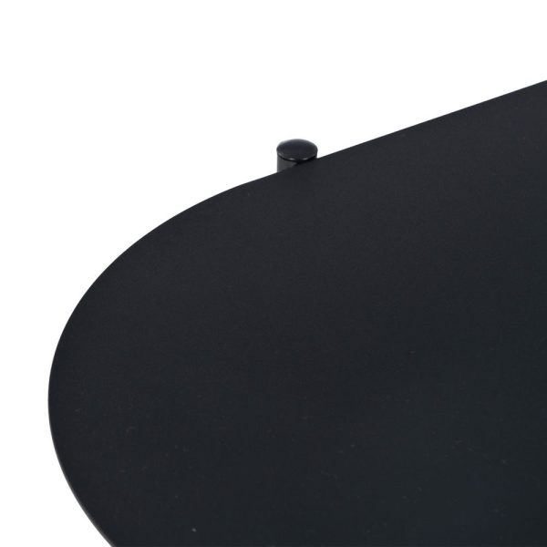 Mesa centro negro acero 100 x 46 x 45 cm