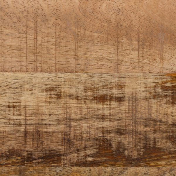 Mesa auxiliar natural madera-metal salón 43 x 43 x 49 cm