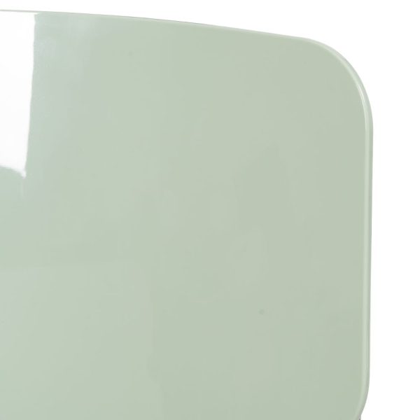 Silla verde claro metal/abs salón 43,50 x 50 x 83 cm