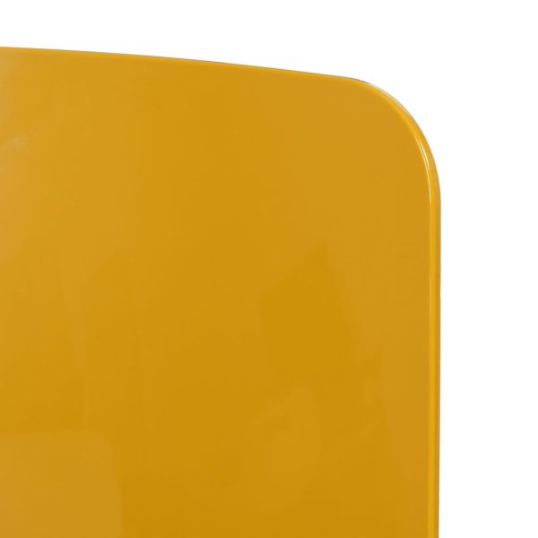 Silla amarillo metal/abs salón 43,50 x 50 x 83 cm