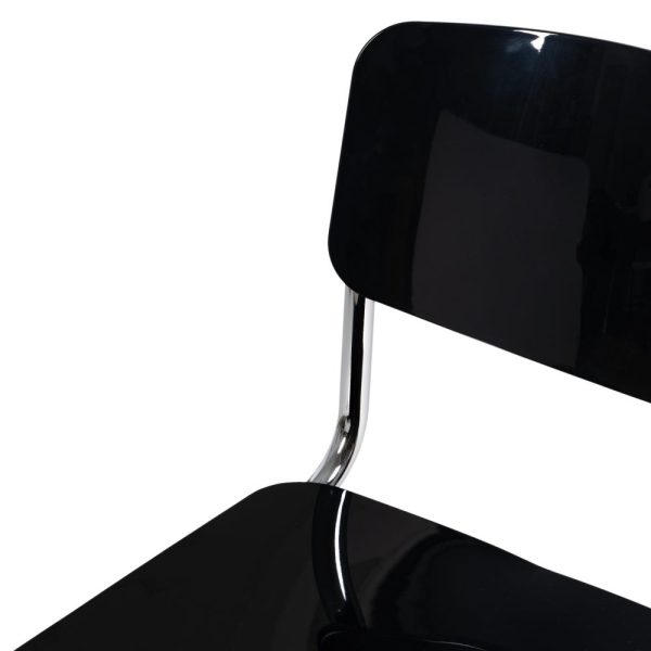 Silla negro metal/abs salón 43,50 x 50 x 83 cm