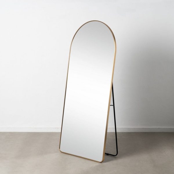 Espejo oro aluminio-cristal decoración 80 x 3 x 180 cm
