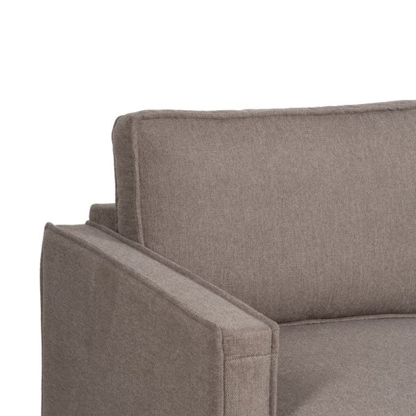 Sofá chaise longue izq./dcha. taupe 235 x 155 x 87 cm