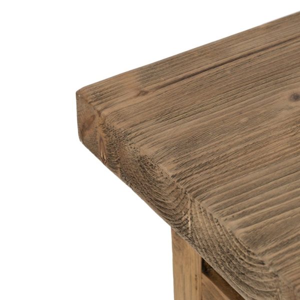 Consola natural madera de pino entrada 170 x 45 x 91 cm