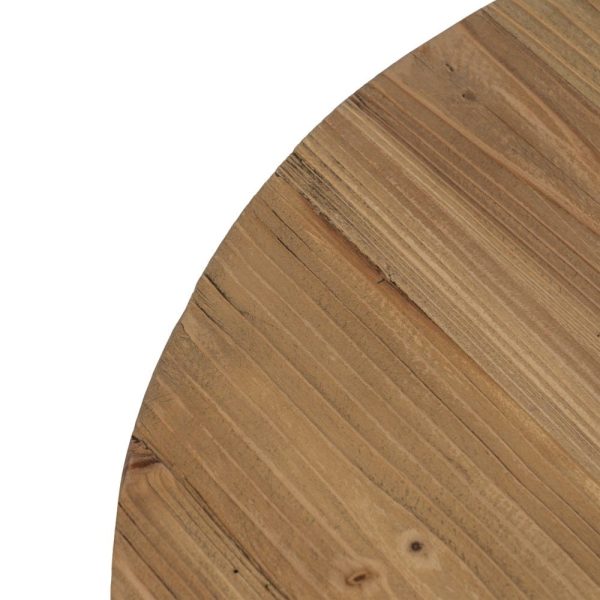 Mesa centro natural madera de pino salón 70 x 70 x 50 cm