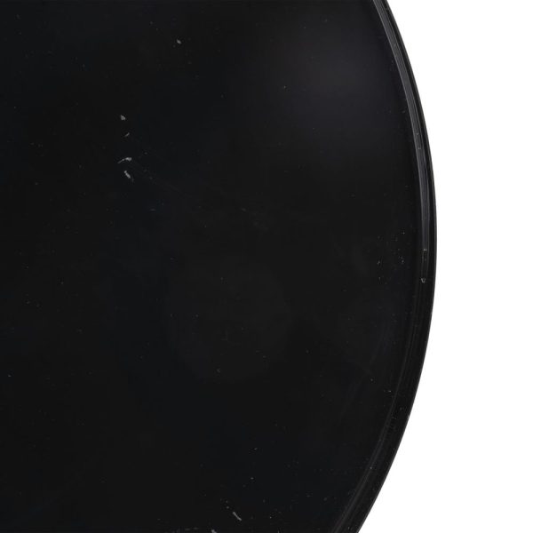 Mesa Auxiliar Negro-Ambar Cristal-Metal 45 X 45 X 47 Cm